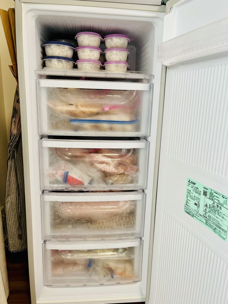 セカンド冷凍庫の内部