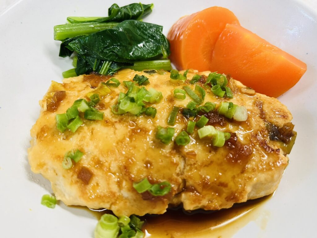 さくらどり挽肉を使った和風ハンバーグ