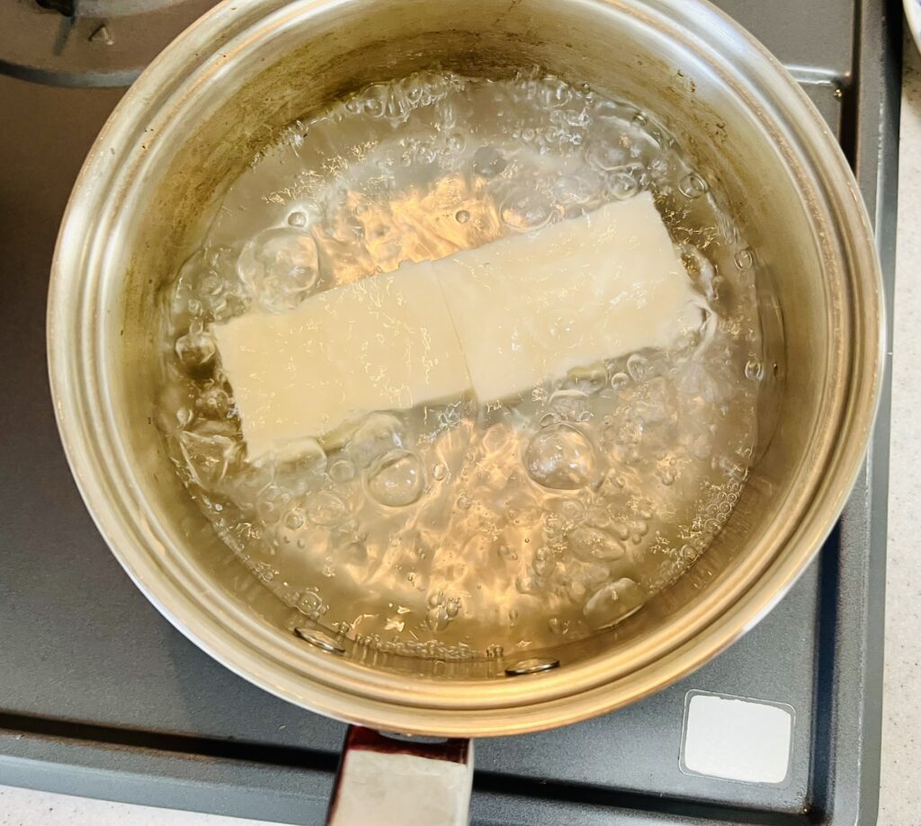 スープジャーでお餅を持っていく時にはお湯で1分煮込む