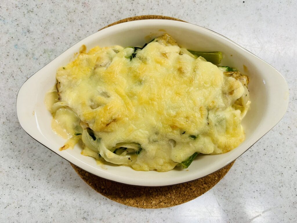 ホタテのクリームドリア。電子レンジとトースターだけで完成。時短料理かつ節約料理に。子供にも人気