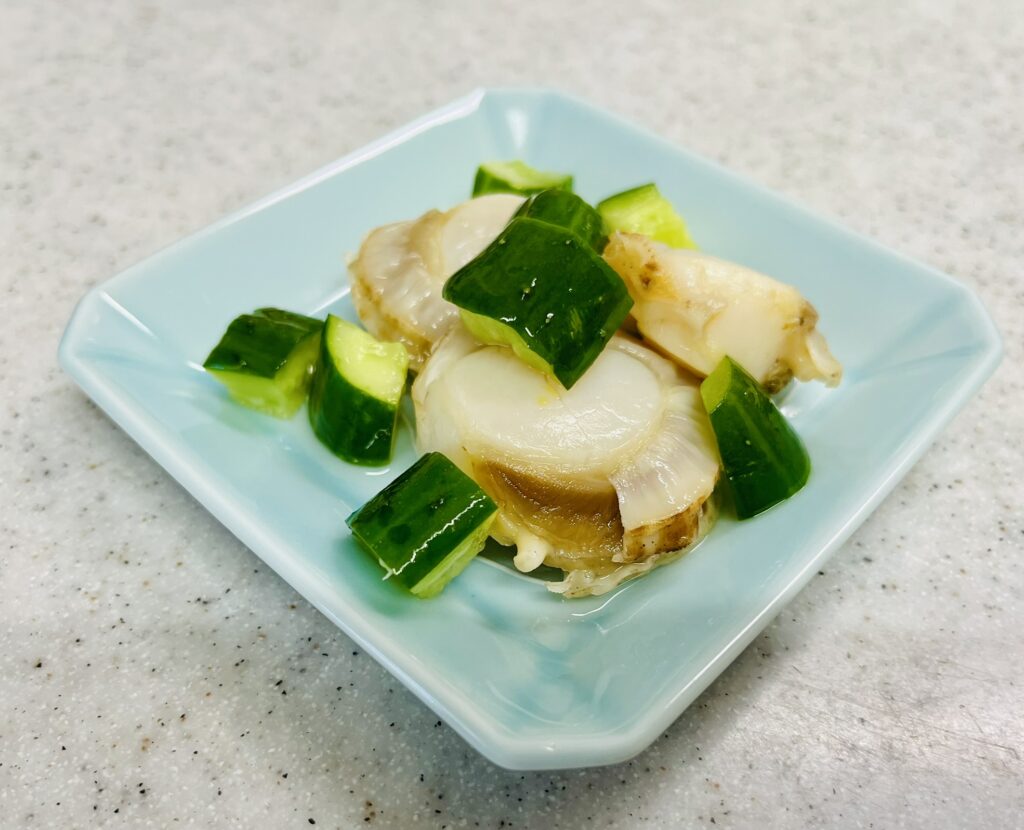 ホタテのマリネ。簡単、時短、節約料理。さっぱりして美味しい。