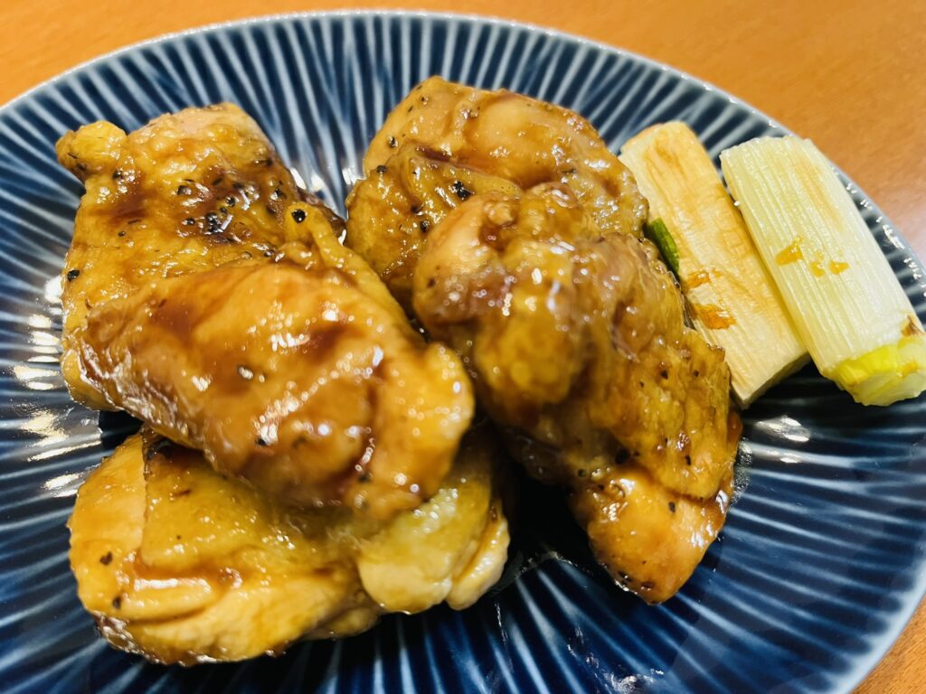 ノンフライヤーCOSORIで作ったチキンの照り焼き　時短料理かつ節約料理