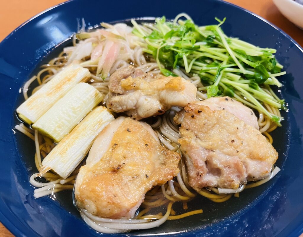ノンフライヤーCOSORIで作った鶏南蛮蕎麦　時短料理かつ節約料理