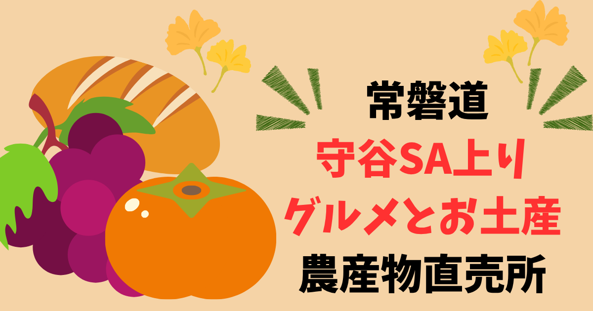 【守谷サービスエリア上り】グルメやお土産が充実！地元直売所「やさい村」のレビュー