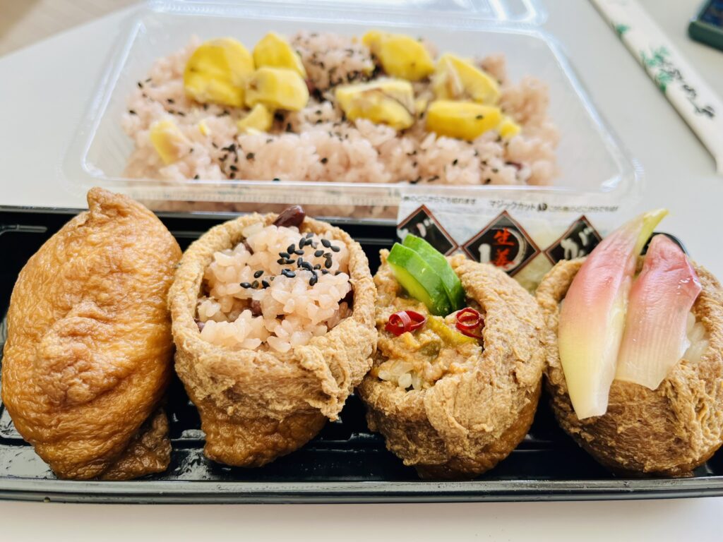 道の駅かさまはお弁当が豊富。混雑を避けるには、お弁当を活用するのがベスト