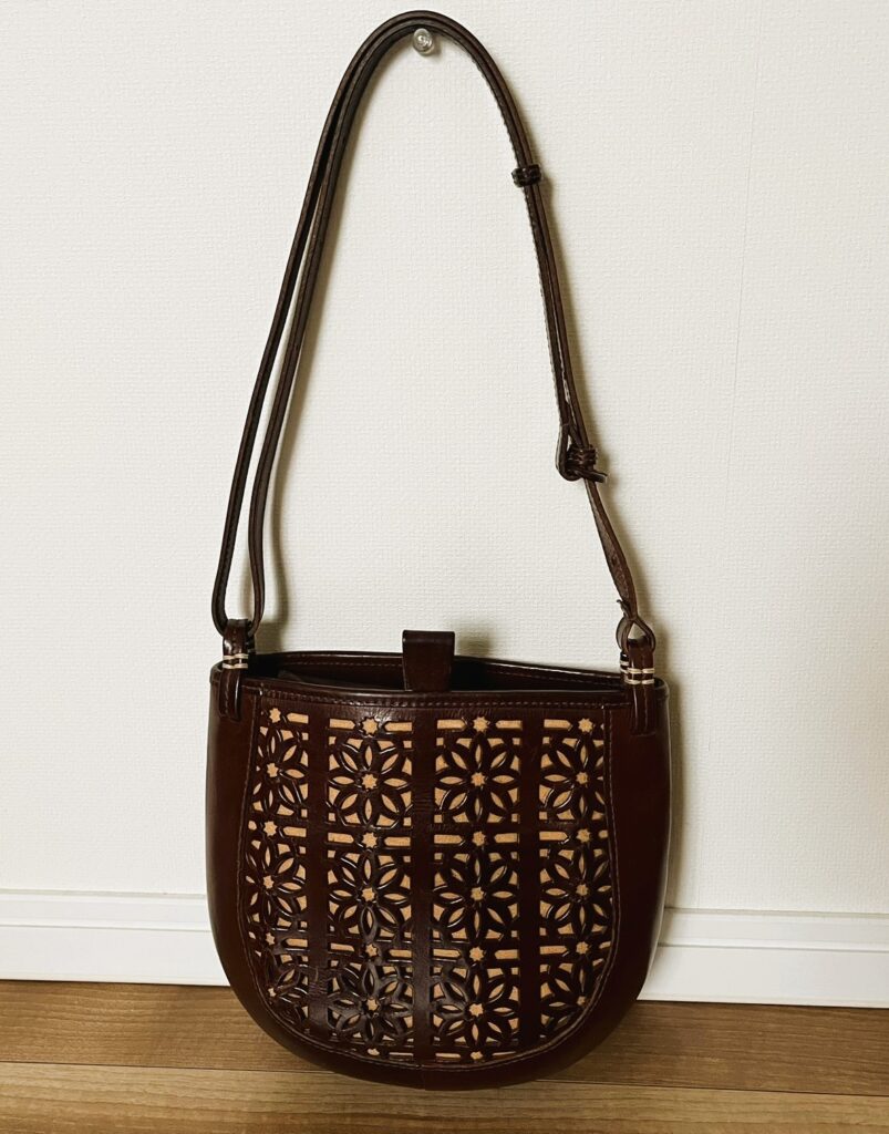 gentenバッグ_こげ茶のポシェット