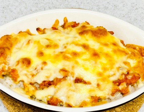 コストコのスターゼン冷凍鶏生だんごのアレンジレシピ。ミートグラタン。時短＆節約料理で美味しい。