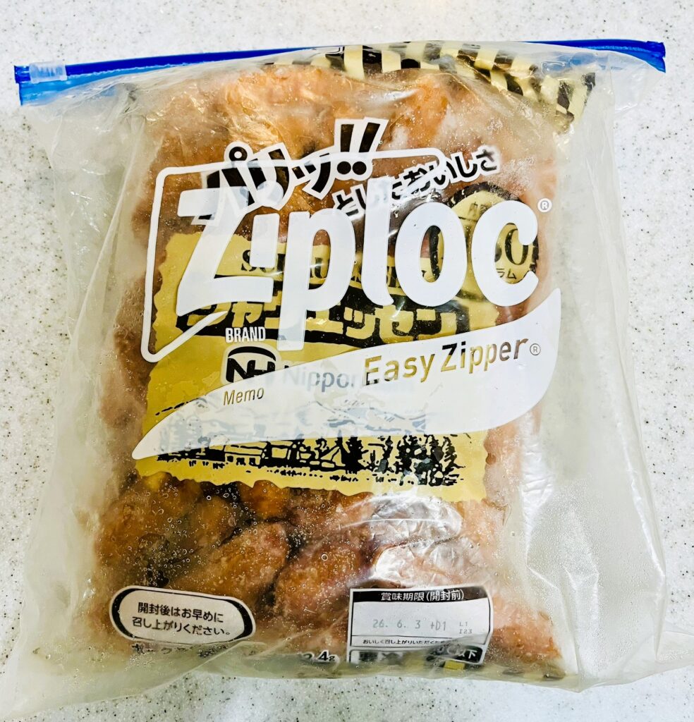 コストコのシャウエッセンをジップロックに入れて冷凍保存