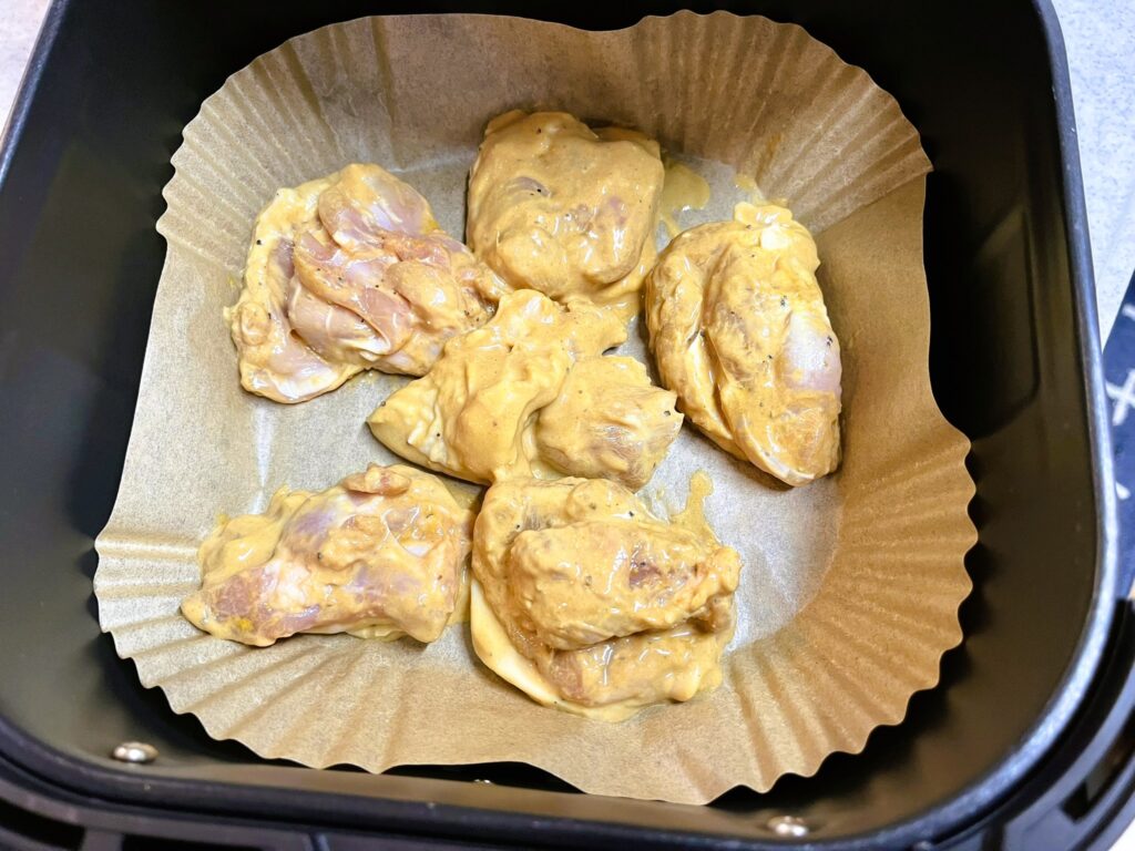 ノンフライヤーCOSORIでタンドリーチキンを加熱する前