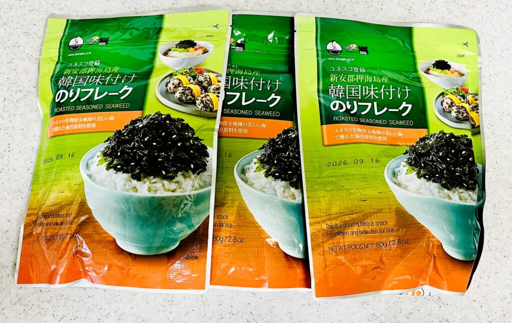コストコ韓国のりフレークは3袋入り