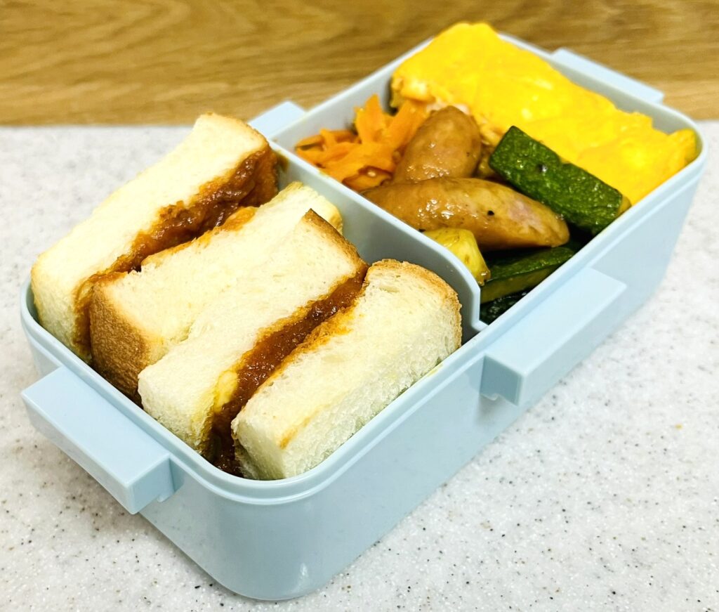 ご飯を炊き忘れても大丈夫なミートサンドイッチ弁当