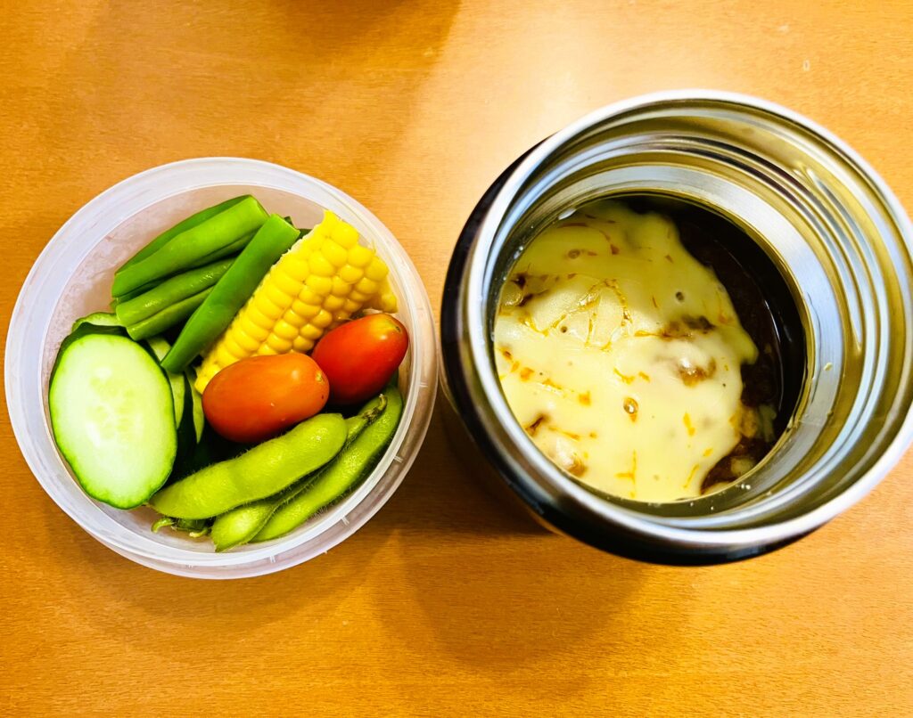 スープジャーを使ったミートドリア弁当