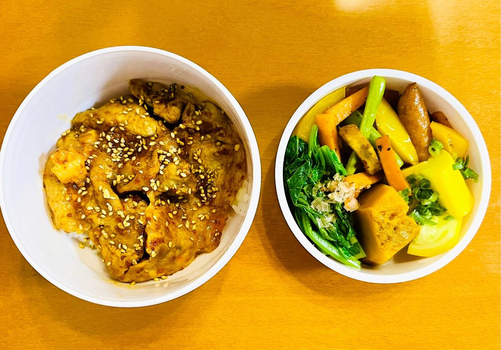 コストコ三元豚ロースしゃぶしゃぶ肉を使った韓国風甘辛焼肉のっけ弁当
